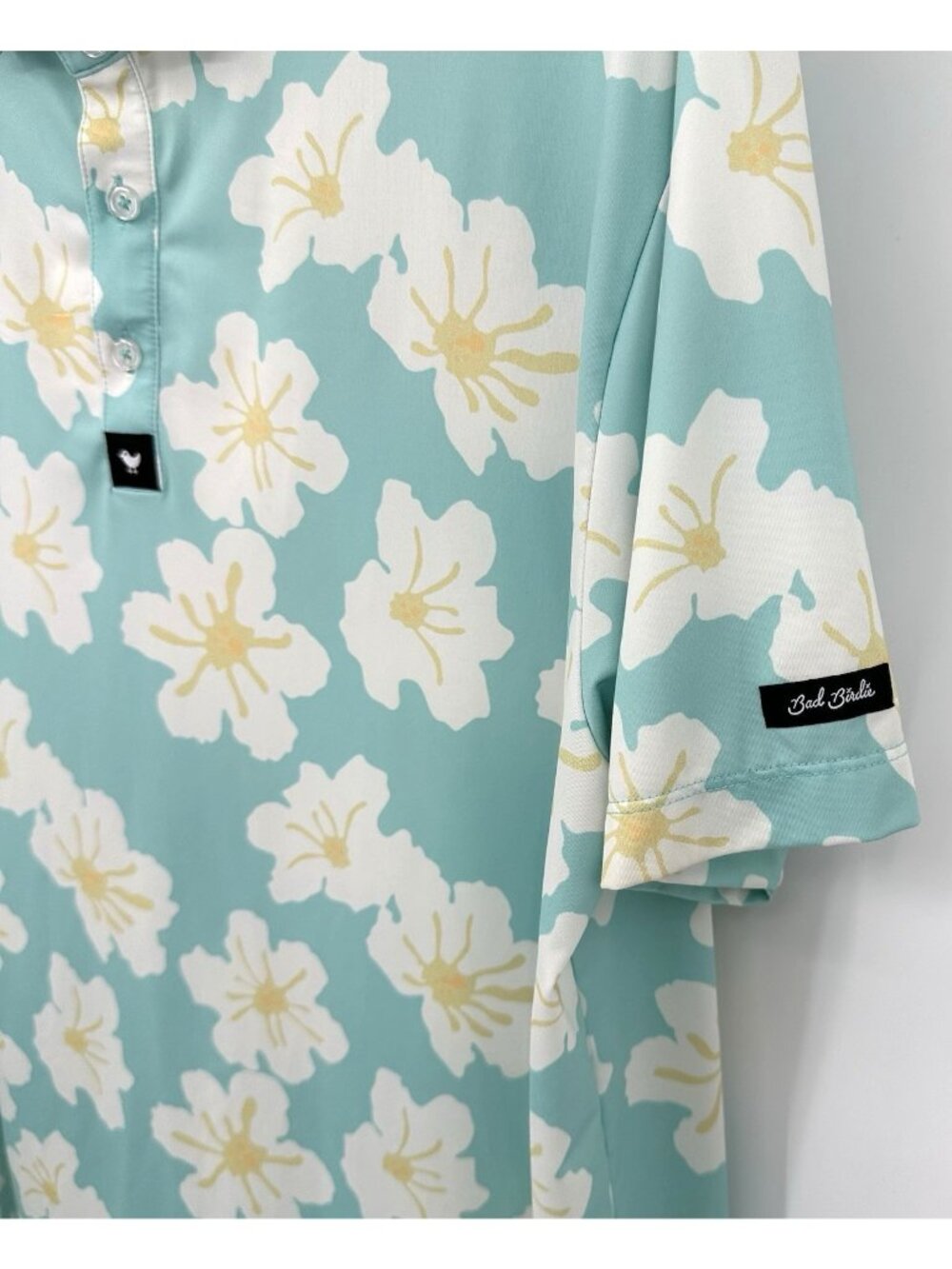 BAD BIRDIE superbloom floral performance golf polo shirt XL short sleeve - Picture 5 of 10